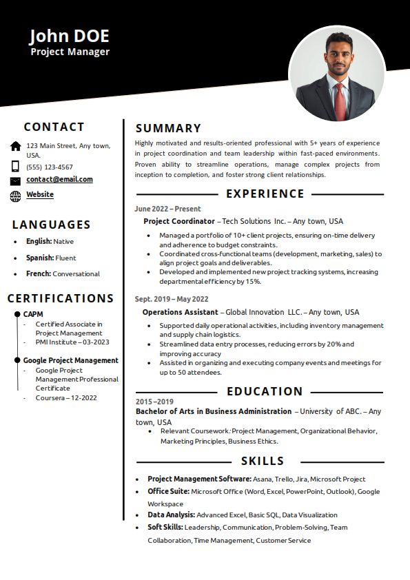 Heavily designed resume